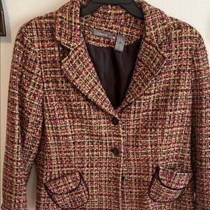 Liz Claiborne Multicolor Tweed Blazer